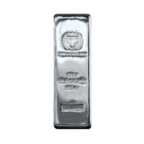 Thumbnail 10 oz Germania Mint Silver Bar front