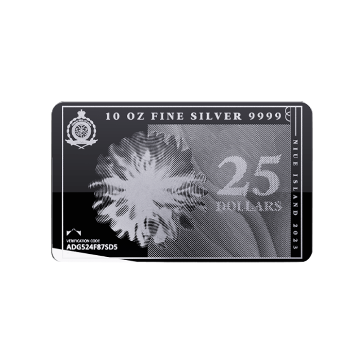 10 troy ounce silver coin bar Silvernote 2023 front