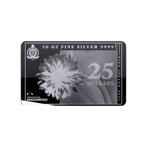 Thumbnail 10 troy ounce silver coin bar Silvernote 2023 front