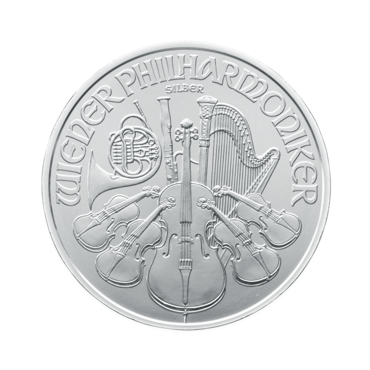 1 oz Philharmoniker Silbermünze 2024 front