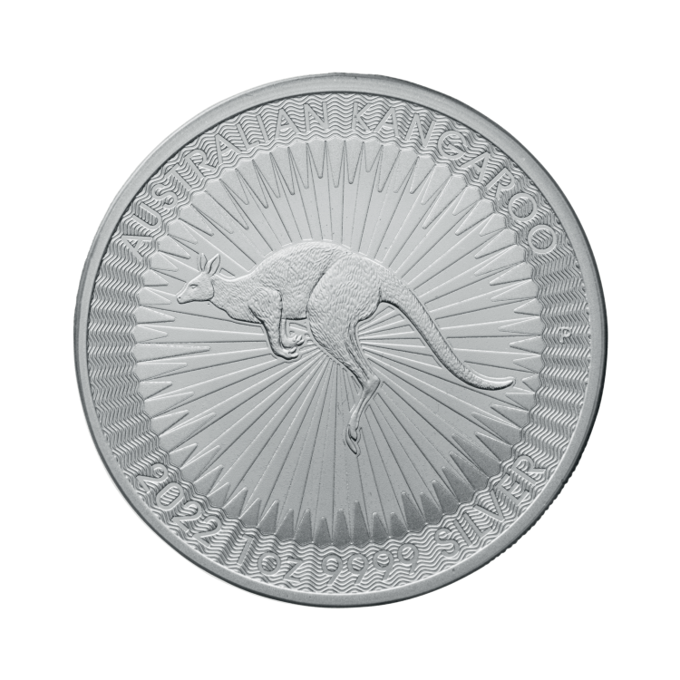 1 oz Kangaroo Plata 2023 front