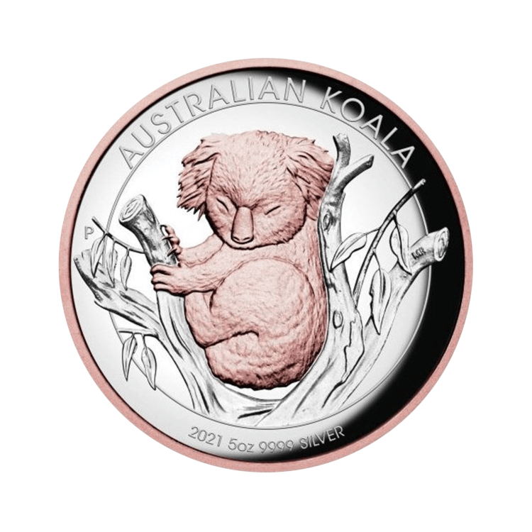 5 oz Koala Plata 2021 front