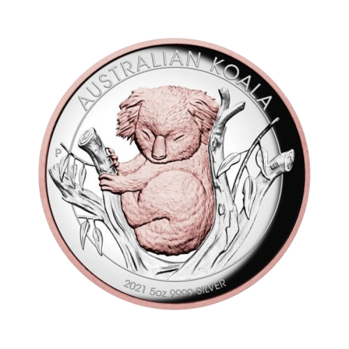 Thumbnail 5 oz Koala Plata 2021 front