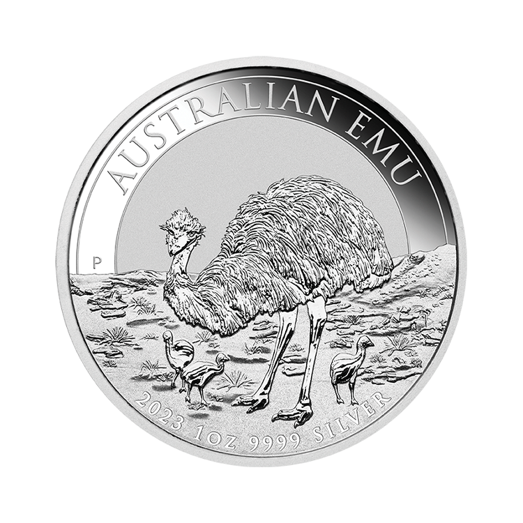 1 oz Emoe Silver Coin 2023 front