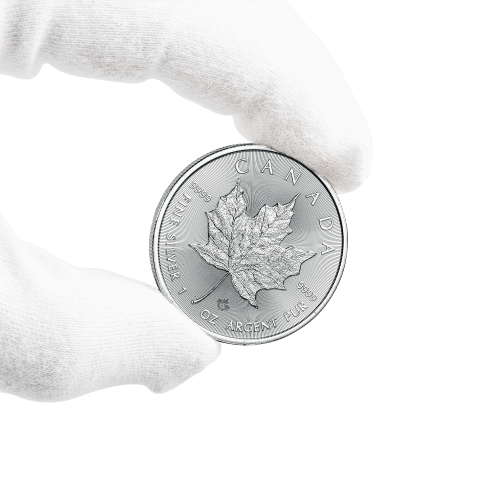 Thumbnail 1 troy ounce silver Maple Leaf coin 2024