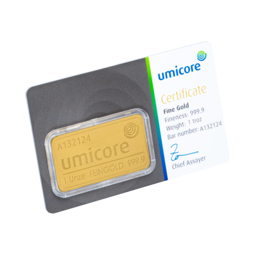 Thumbnail Umicore 1 troy ounce goud met certificaat kopen