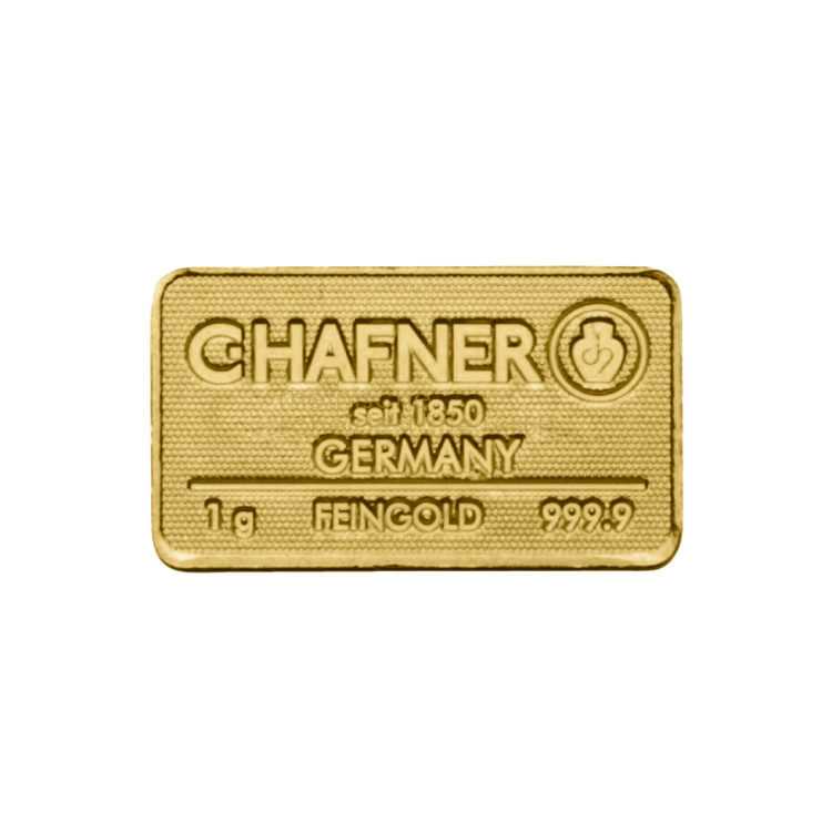 1g C. Hafner Lingote de Oro angle 1