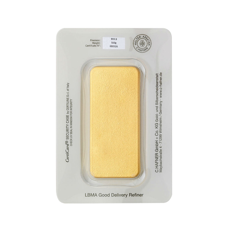 500g C. Hafner Lingot d'Or back