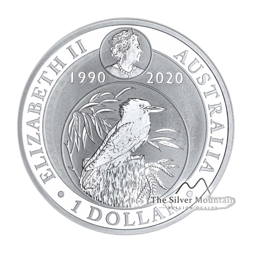 Thumbnail 1 oz Kookaburra Silver Coin 2020 angle 1