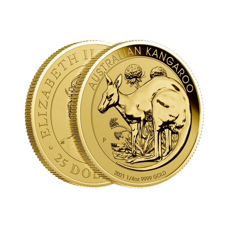 1/2 oz Kangaroo Gold Coin 2021 angle 2