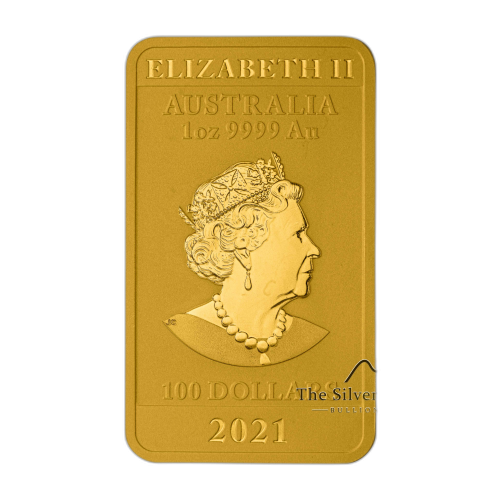 Thumbnail 1 oz Perth Mint Gold Bar 2021 back