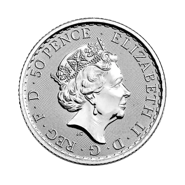 1/4 oz Britannia Silver Coin 2021 back