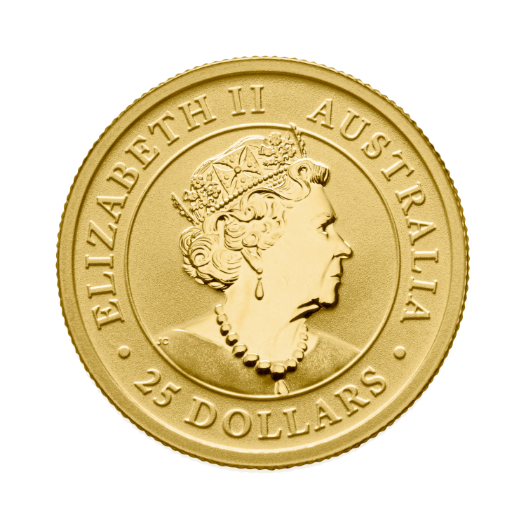 1/4 oz gold Kangaroo coin 2022 Elizabeth