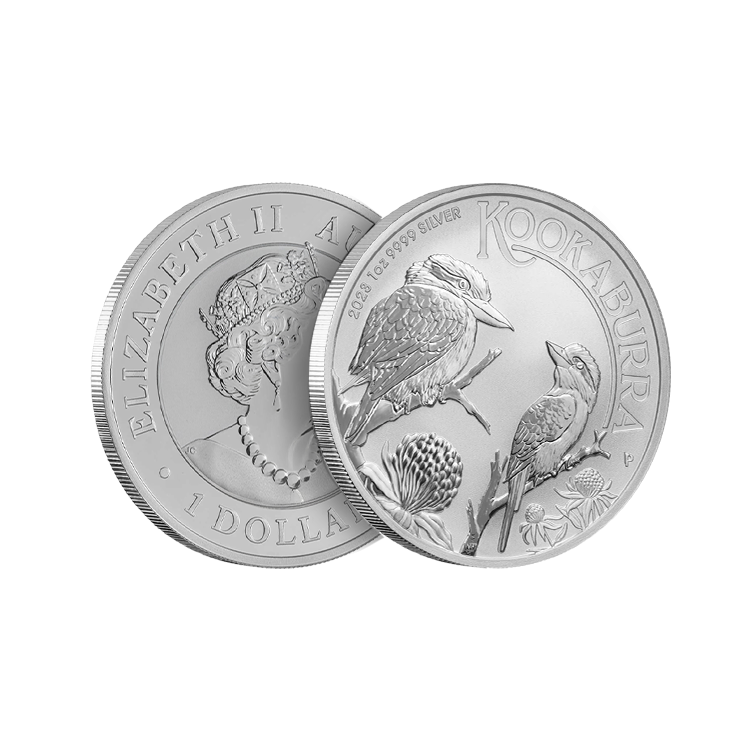 1 oz Kookaburra Silver Coin 2023 angle 2