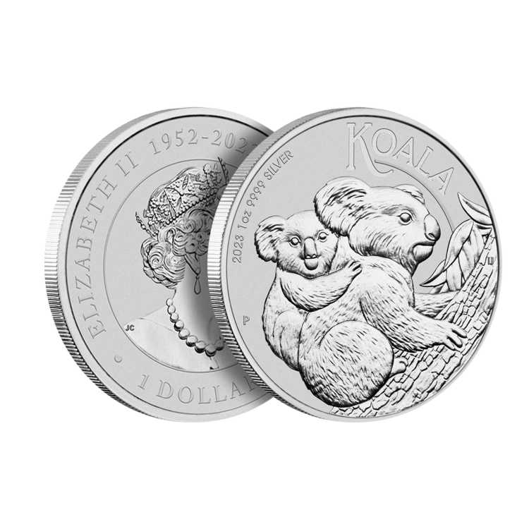 1 oz Koala Silver Coin 2023 angle 2