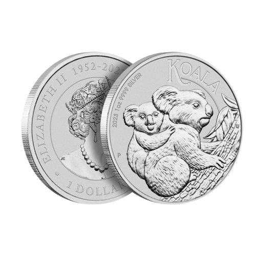 Thumbnail 1 oz Koala Silver Coin 2023 angle 2