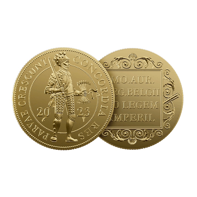 Ducat Double Gold Coin 2023 angle 1