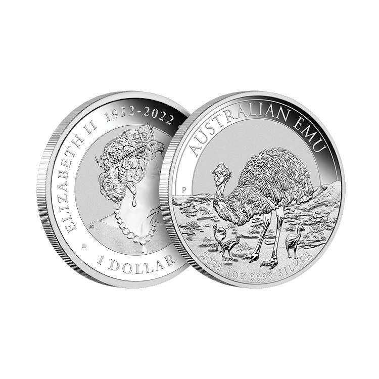 1 oz Emoe Silver Coin 2023 angle 2