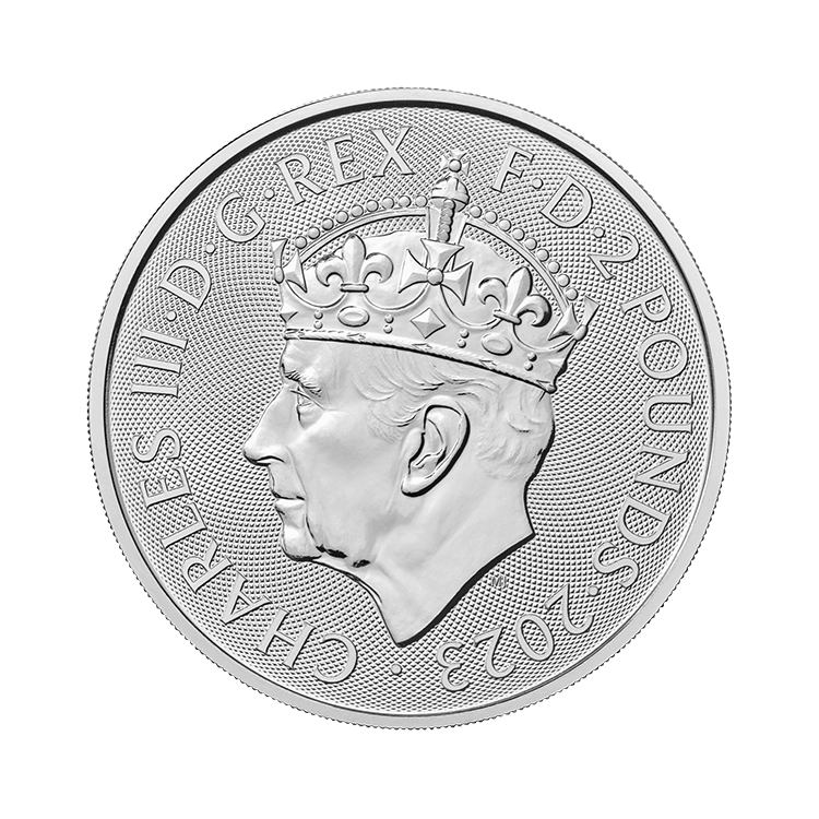 1 oz Britannia Silver Coin 2023 back