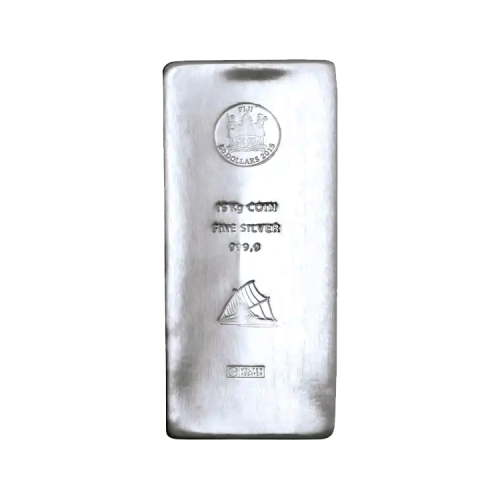 Thumbnail 15 kilo Heraeus Silver Bar front