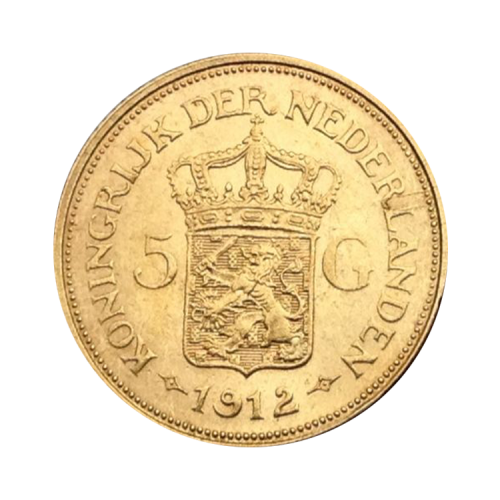 Thumbnail Dutch gold five guilder coin