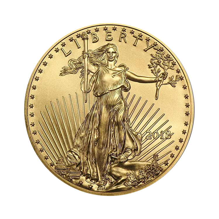 Liberty 1/2 troy ounce gold American Eagle munt