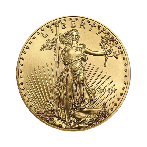 Thumbnail Liberty 1/2 troy ounce gold American Eagle munt