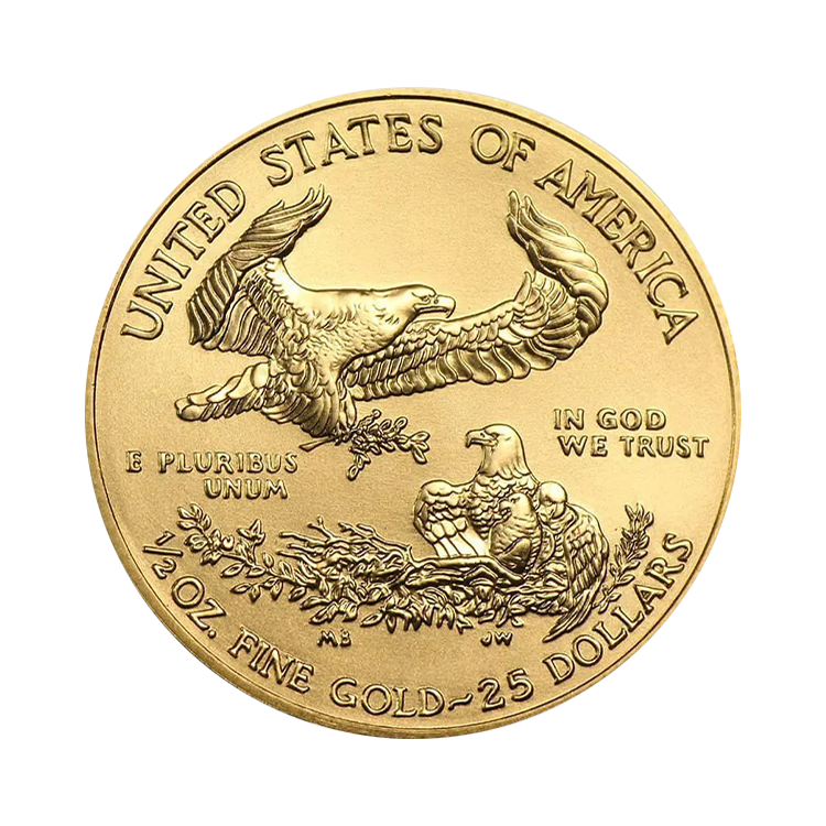 1/2 oz American Eagle Gold Coin Mixed Years back