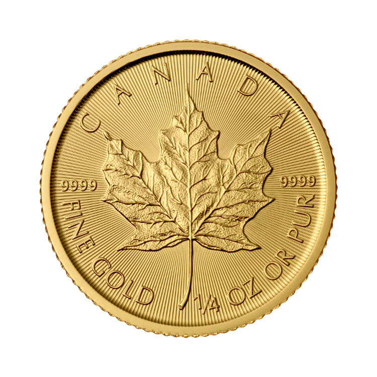 1/4 oz Maple Leaf Gouden Munt Divers voorkant