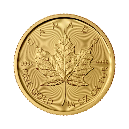 Thumbnail 1/4 oz Maple Leaf Gouden Munt Divers voorkant