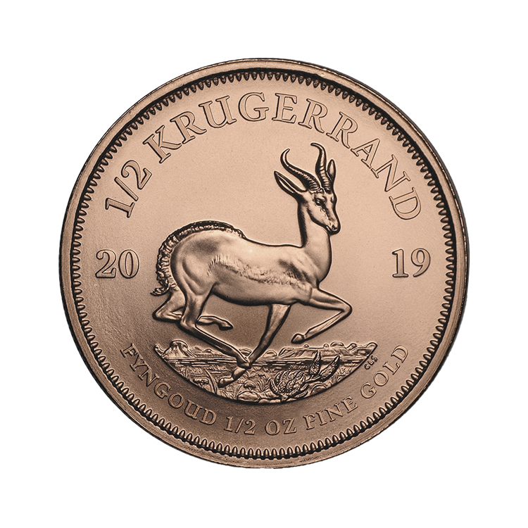 1/2 oz Krugerrand Goldmünze Verschiedene Jahre front