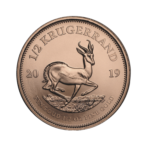 Thumbnail 1/2 Krugerrand goud voorkant