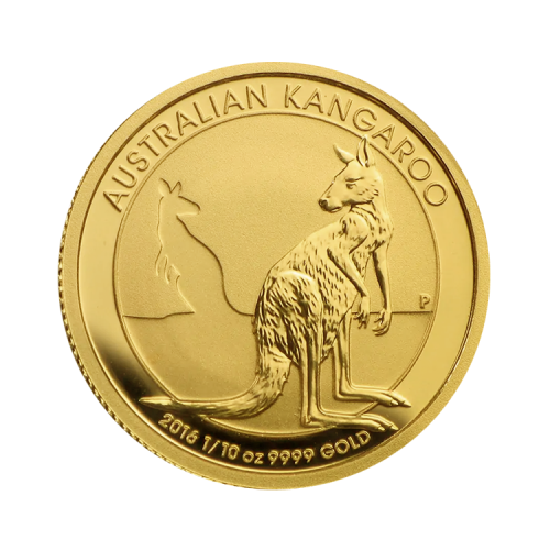 Thumbnail 1/10 oz Kangaroo Or Plusieurs Années front