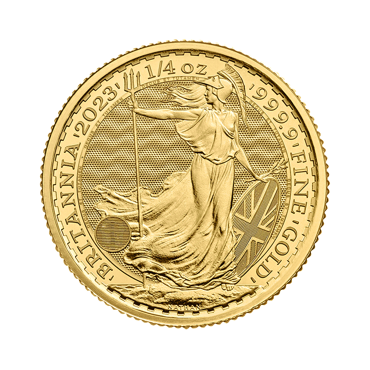 1/4 oz Britannia Goldmünze Verschiedene Jahre front