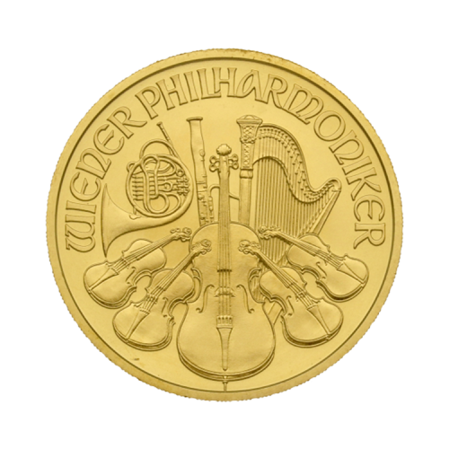 Thumbnail 1/2 oz Philharmoniker Goldmünze Verschiedene Jahre front