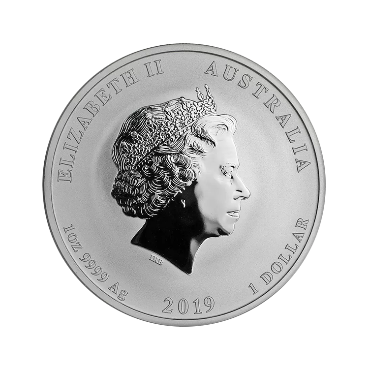 1 oz Lunar Plata 2019 back