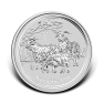 1 oz Lunar Plata 2015 front