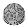 1 troy ounce silver coin gods of Olympus Hera 2022 antique front