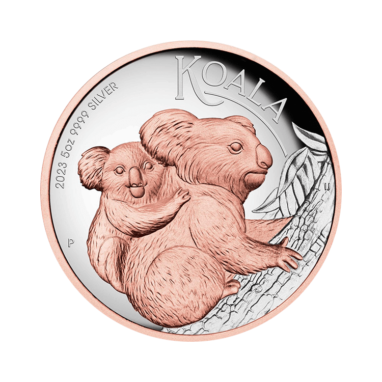 5 oz Koala Silver Coin 2023 front