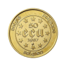 Gold coin 50 ECU Belgium front