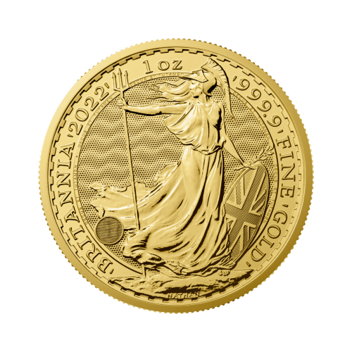 Voorkant 1 troy ounce gouden Britannia munt