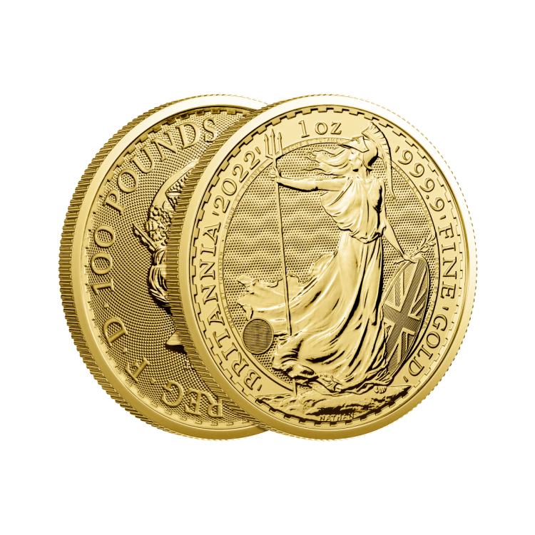 1 oz Britannia Oro Años Diversions angle 1