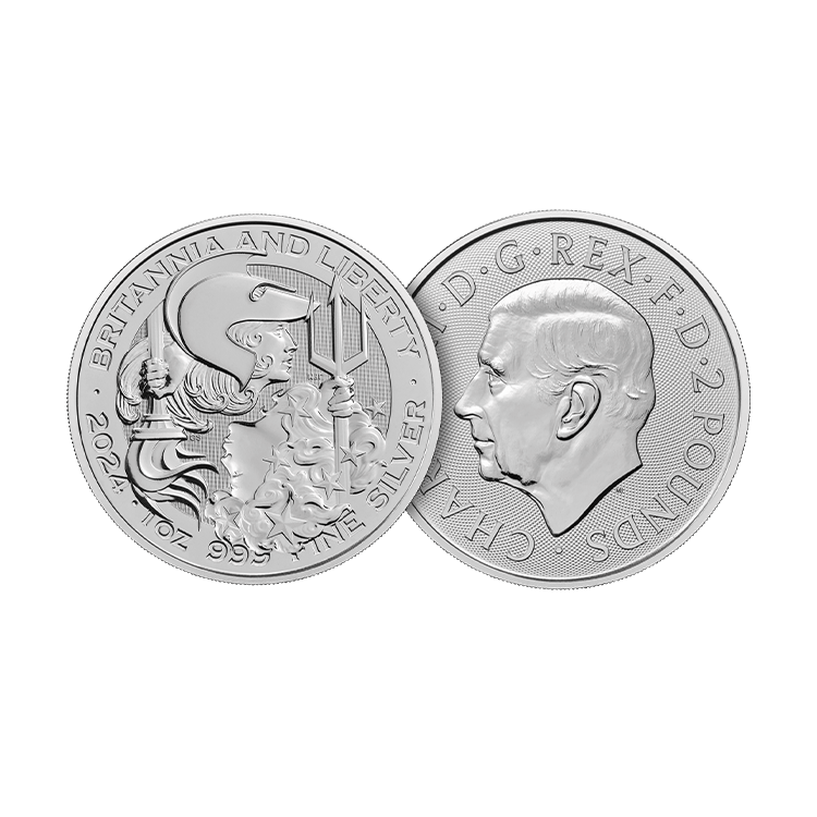 1 oz Royal Mint Silver Coin 2024 angle 1