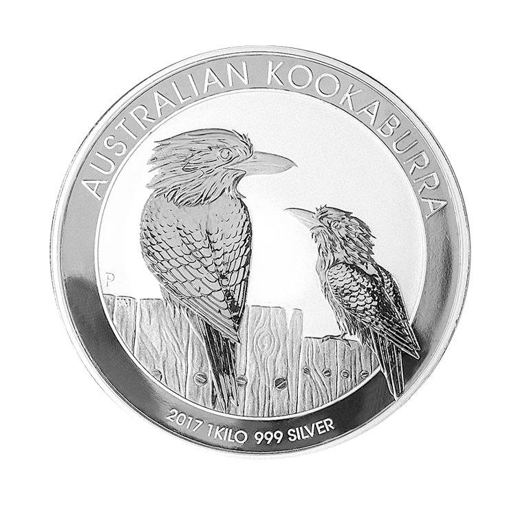 1 kilo Kookaburra Silver Coin 2017 front