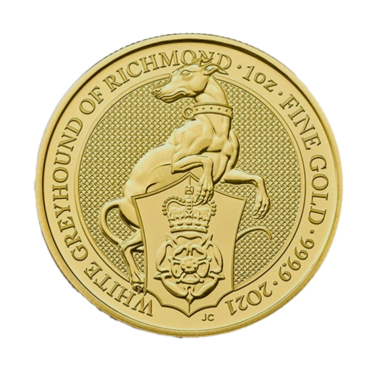 1 oz Queens Beasts Oro 2021 front