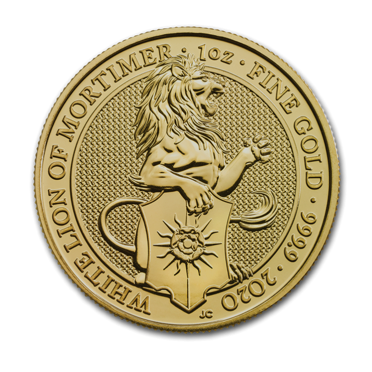 1 oz Royal Mint Gold Coin 2020 front