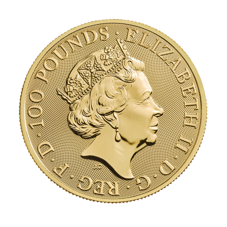 1 oz Royal Mint Gold Coin 2020 back