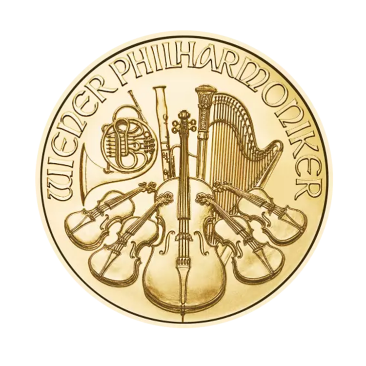 1/25 oz Philharmoniker Or Plusieurs Années front