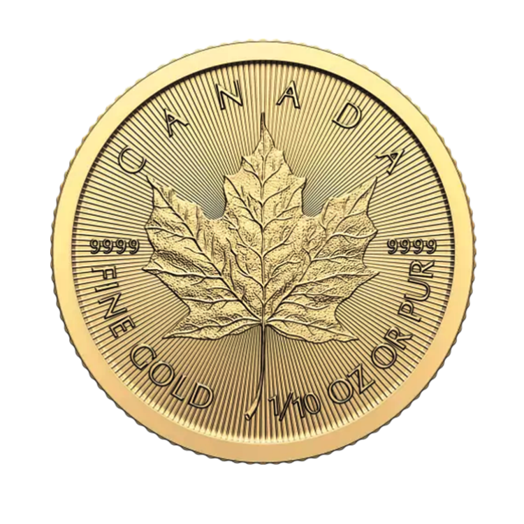 1/10 oz Maple Leaf Or 2024 front