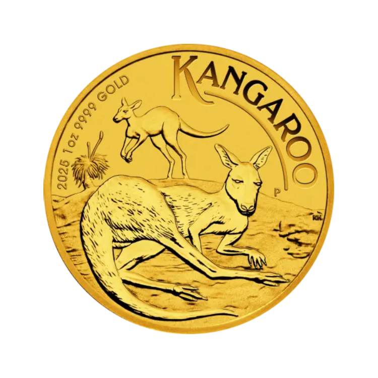 Obverse gold Kangaroo coin